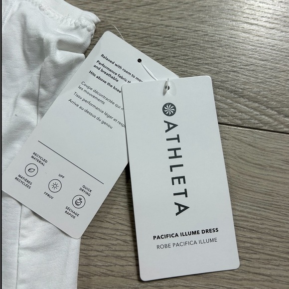 Athleta Pacifica Illume Athletic Dress In White - Picture 9 of 15